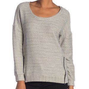 Papillon Metallic Zip Sweater